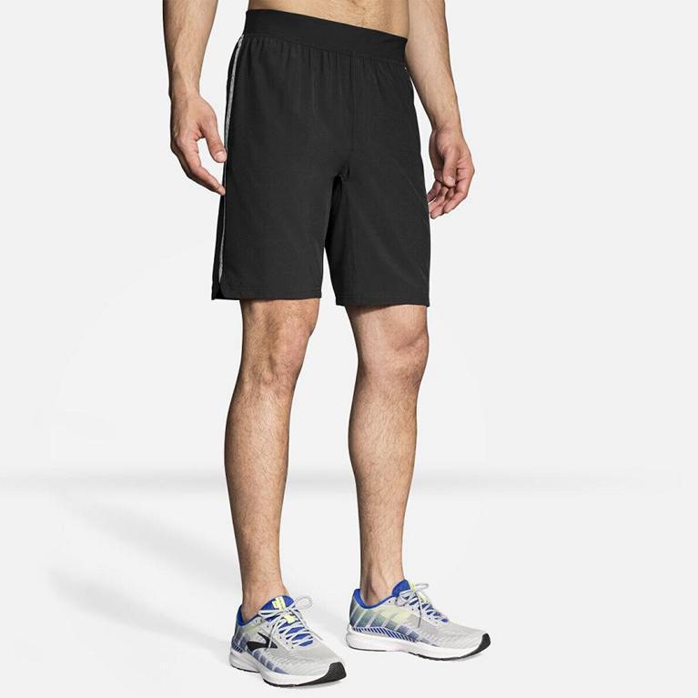 Brooks EQUIP 9 Running Shorts Mens Online - Grey (BXM428765)